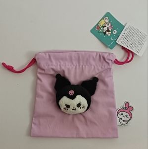 Kuromi and my melody drawstring pouch / bag